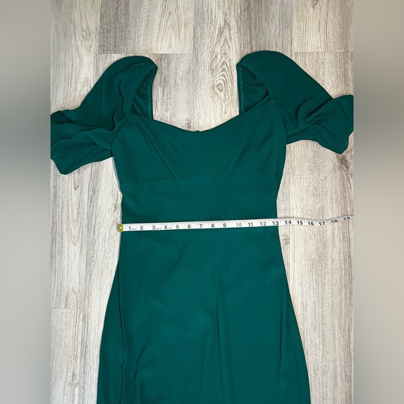 Reformation Elegant Green Dress Size 10 NWT. - Picture 6 of 10